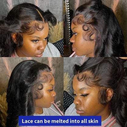 Vietnamese Raw 13X4 Lace Front Wigs For Black Women Remy 30 40 Inch Pre Plucked Bone Straight Human Hair Wigs 13X6 Hd Lace Frontal Wigs