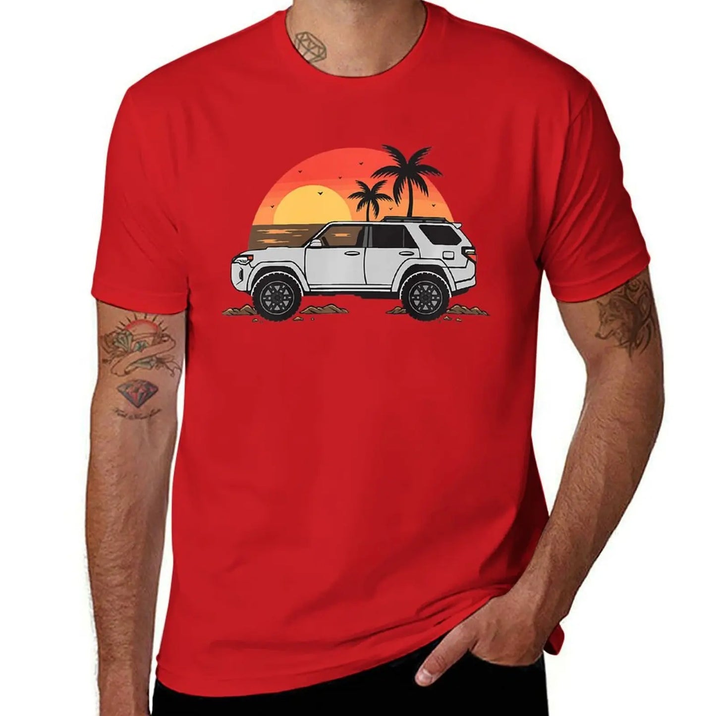 4Runner Nation Hawaii Yotas Crew T-Shirt boys whites funnys summer top heavy weight t shirts for men