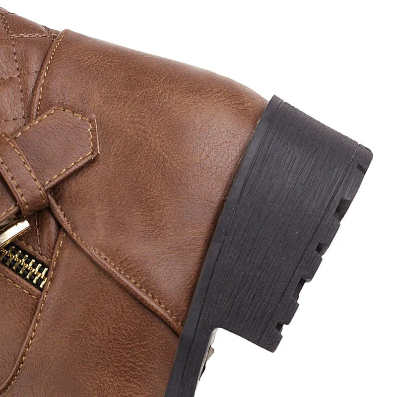 Winter Women Shoes Long Boots Sexy Woman Motorcycle Booties Custom Platform High Heels Knee High Boots Women Botas WSH5429