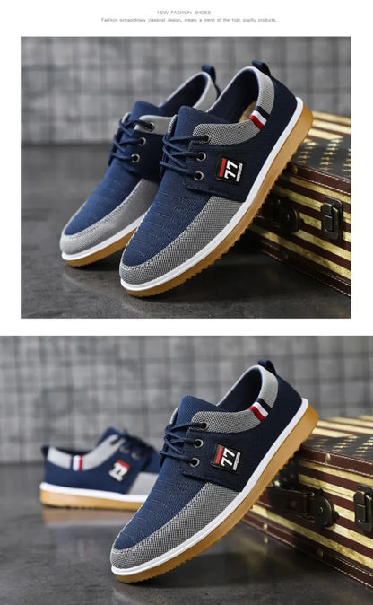 Men's Canvas Shoes, Soft Soled Driving Shoes, Men's Sports Shoes, Lightweight and Casual Men's Vulcanized Shoes, Large Size 47