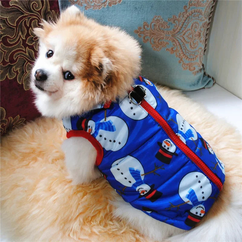 Pet Clothes Puppy Outfit Vest Warm Dog Clothes for Small Dogs Winter Windproof Pets Dog Jacket Christmas Coat Ropa Perro