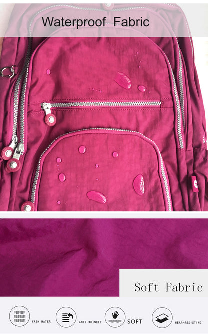 Mochila Feminina School Backpack for Teenage Girl 2025 Travel Back Packs Bag Women Nylon Waterproof Laptop Bagpack