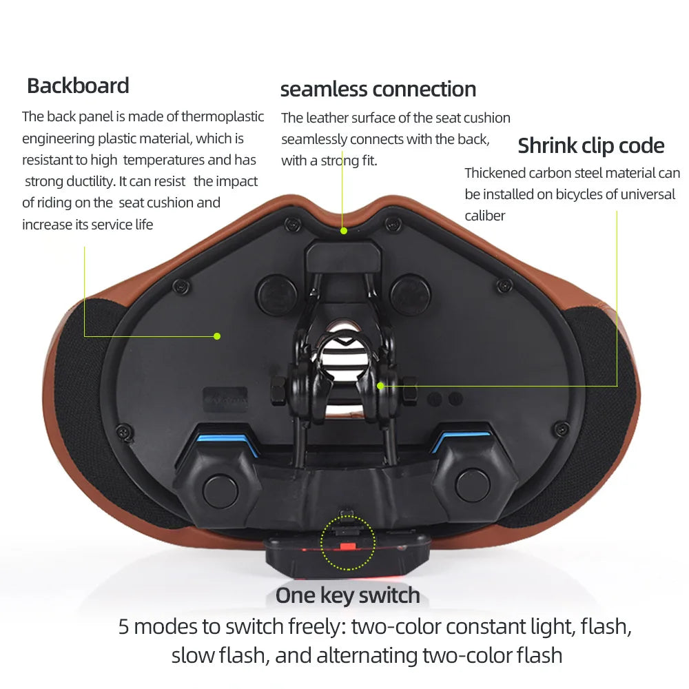 Noseless Bike Seat Cushion for Men Women Extra Padding Comfort Wide Bicycle Seat Oversized Comfortable Saddle for Peloton Bikes