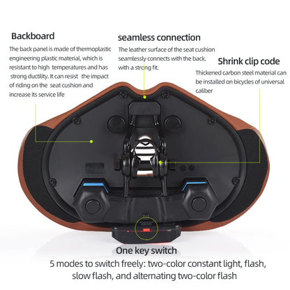 Noseless Bike Seat Cushion for Men Women Extra Padding Comfort Wide Bicycle Seat Oversized Comfortable Saddle for Peloton Bikes