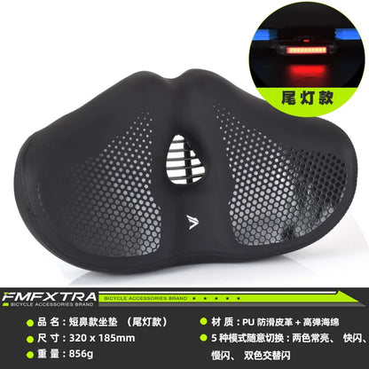 Noseless Bike Seat Cushion for Men Women Extra Padding Comfort Wide Bicycle Seat Oversized Comfortable Saddle for Peloton Bikes