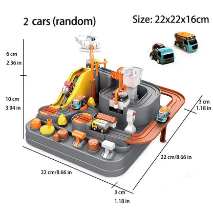 Racing Rail Car Model Space Aerospace Animals Educational Toys Children Train Track Adventure Brain Mechanical Interactive Game