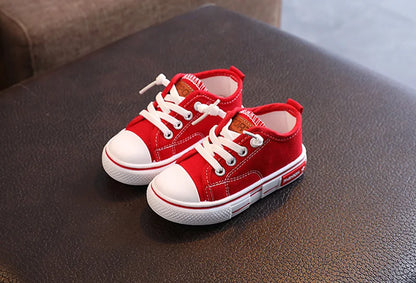 Kid Sneakers Summer Canvas Shoes For Children Fashion Anti-slip Baby Shoes Girls Boys Breathable Casual Shoes Slippers 21-32