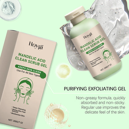 HOYGI Aloe Vera Exfoliating Gel Dead Skin Removal Deep Cleansing Pores Smooth Moisturizing Reduce Dryness Oil Control Skin Scrub