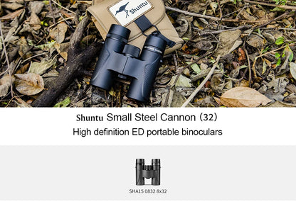 Shuntu 8X32 ED Lens Compact Binoculars IPX7 Waterproof Lightweight SMC Coating Binocular for Bird Watching Outdoor Sports Game