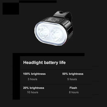 Cycling Bicycle Front Rear Light /Set Bike Defense Flashlight Stick MTB Waterproof Taillight LED Lantern Bicycle Accessories