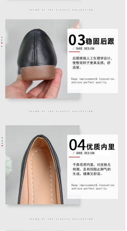 Spring autumn Office Patent Leather Woman Flats Shoes Ballets Metal Buckle Bow Lady Fall Girl Ballerina Dress Pointed Toe Slip