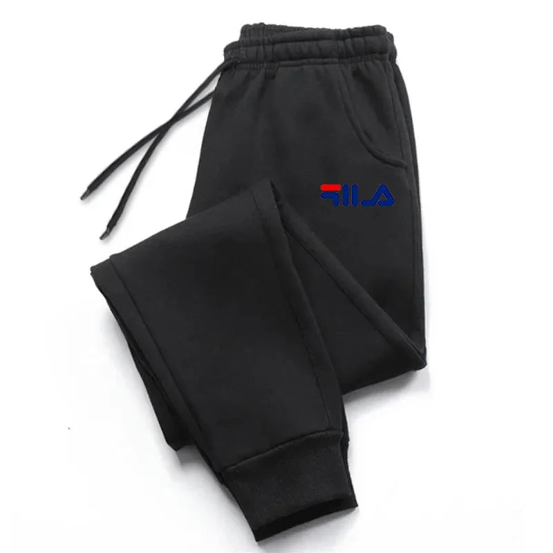 Autumn Winter Men's Joggers Drawstring Casual Pants Fleece Sweatpants Workout Running Gym Fitness Sports Trousers