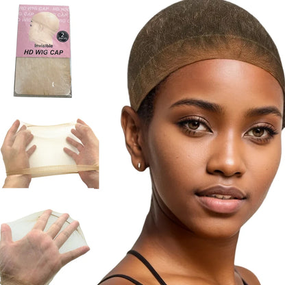 2/10/20Pieces Ultra-Thin HD Sheer Invisible Stocking Wig Caps for Women Bald Cap Lace Front Wig Accessories