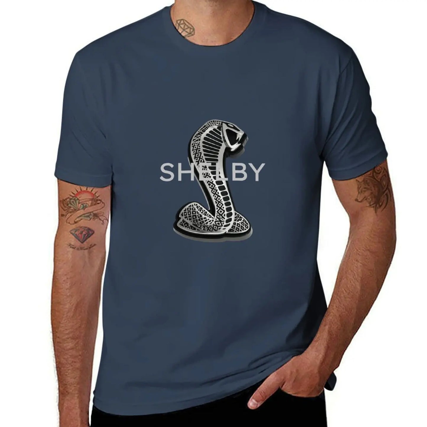 SHELBY COBRA LOGO T-SHIRTS MUG SHELBY GT 500 350 T-Shirt t shirt man casual t shirt man plain T-Shirt