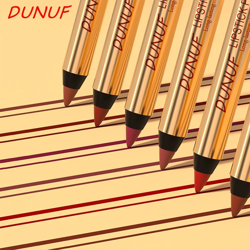 Rich Color Non-stick Lipstick Pencil Long-lasting Matte Lip Liner Crayon Red Tint Brown Lipliner Makeup Easy To Apply Cosmetics