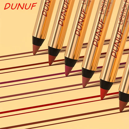 Rich Color Non-stick Lipstick Pencil Long-lasting Matte Lip Liner Crayon Red Tint Brown Lipliner Makeup Easy To Apply Cosmetics