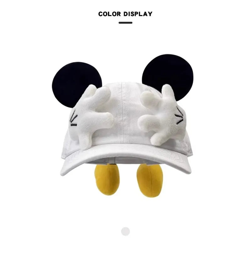 Mickey Baseball Cap Cartoon Design Parody Mickey Cute Creative Big Ear Design Duck Tongue Hat Fashionable And Versatile Cap Toys