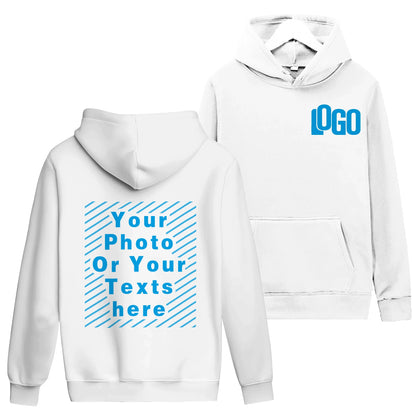 Customized printed hoodies for men and women, loose casual wear, long sleeved hooded sweaters, personalized streetwear