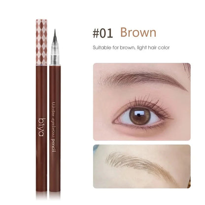 1PCS Ultra-fine Head Smooth Eyebrow Pencil Outline Shadow Lying Silkworm Eyeliner Waterproof Non-smudge Lasting Liquid Brow Pen