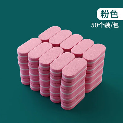 5pcs Mini Nails Sponge File Buffer Block Double Color Buffing Sanding File Pedicure Manicure Tool Gel Suplies Accessories Uñas