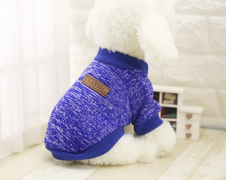 Dog Clothes For Small Dogs Soft Pet Dog Sweater Clothing For Dog Winter Chihuahua Clothes Classic Pet Outfit Ropa Perro 20-22S1