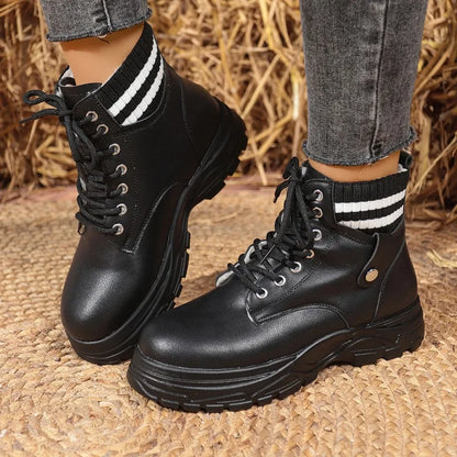 Women's snow boots, new fashionable single boots, short tube plus velvet thick sole, versatile casual cotton boots