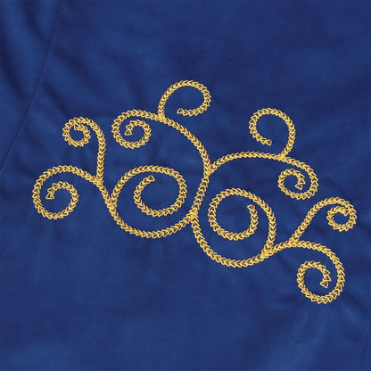 2025 New Blue Lace Tuxedo for Men, Euro- American Medieval Vintage Men's Tailcoat Jacket,medium Length Punk Performance Costume