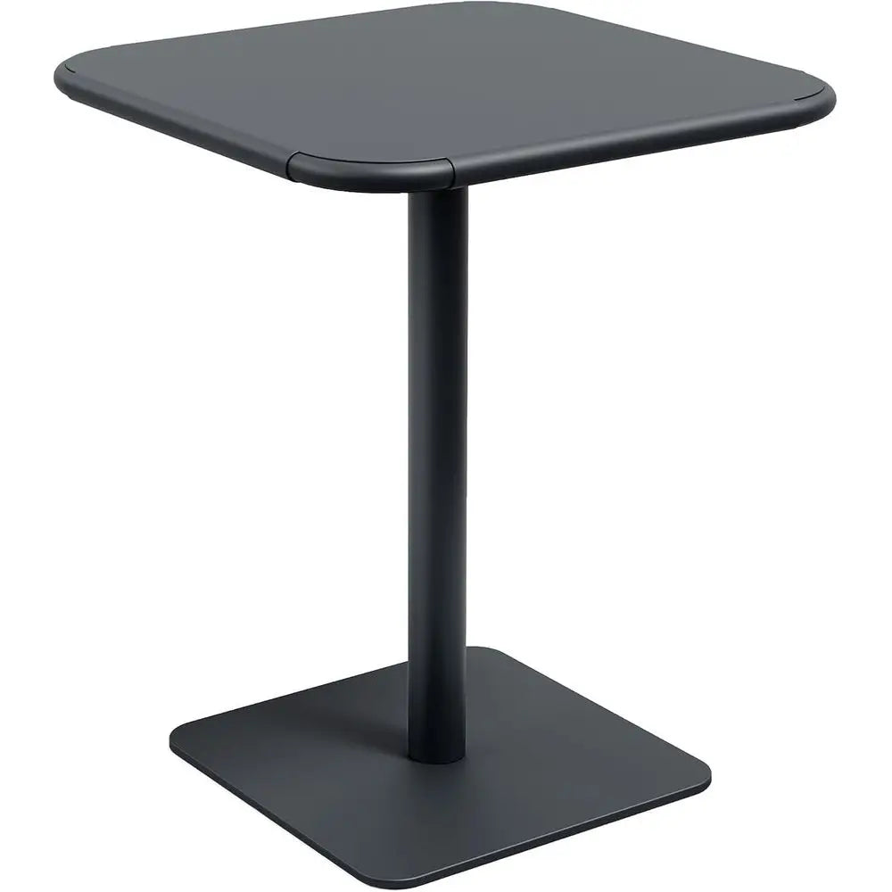 Heavy-Duty Steel Bistro Table, Commercial Grade, Suitable for Indoor or Outdoor Use, 300 lbs Capacity, 24 Diameter x 30 Height,