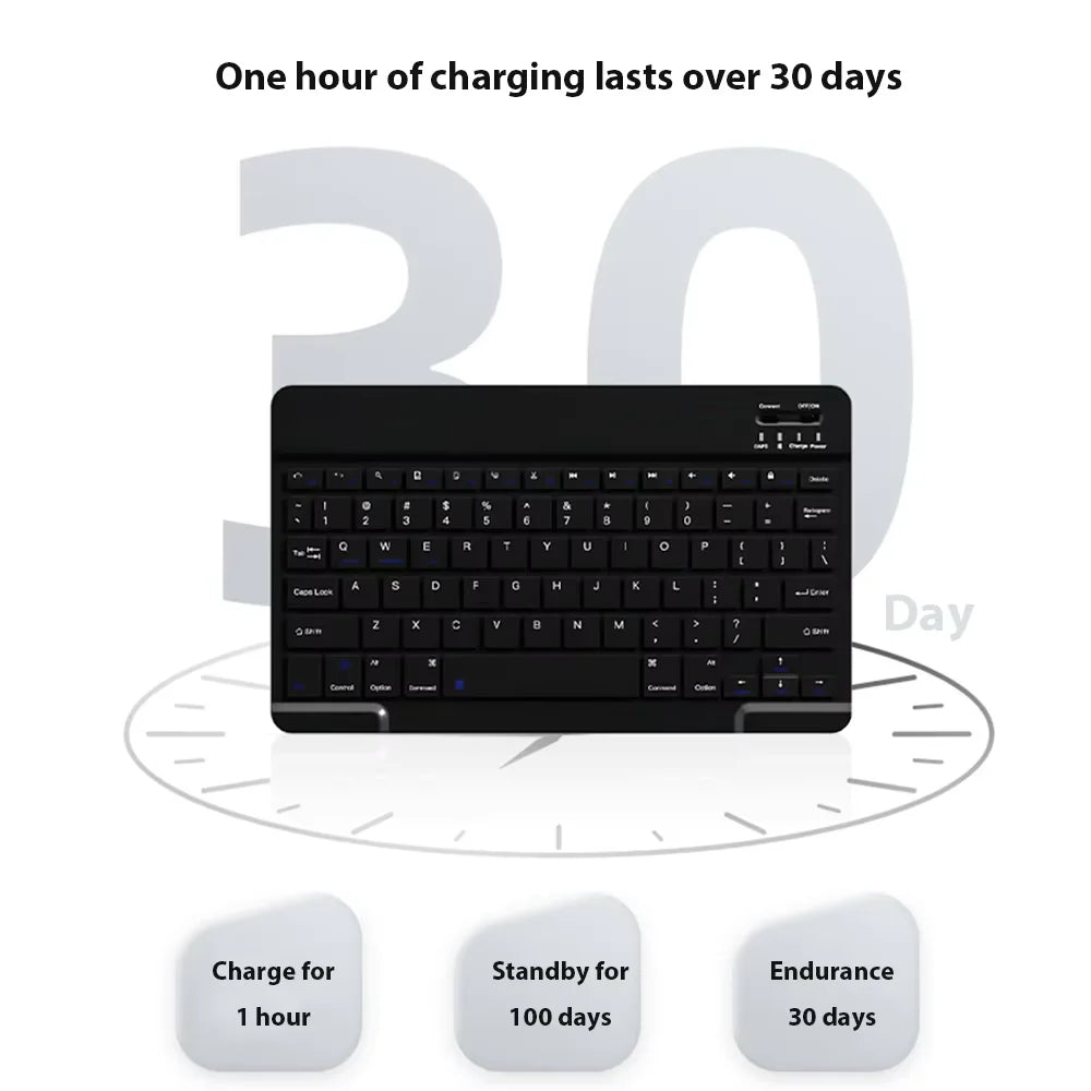 New 10-inch mobile phone pad universal wireless Bluetooth keyboard mouse mute control keyboard convenient mini  mouse keyboard