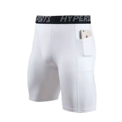 Men's Sports Leggings, Bottoming Shorts, Quick-drying Stretch Fitness, Running, Track and Field, Basketball Training, Compressio