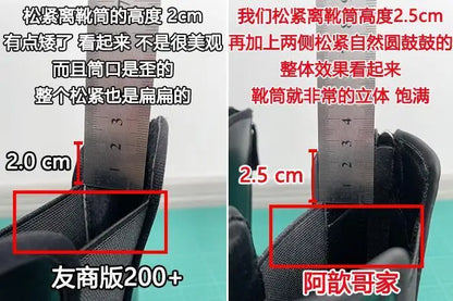 Women Motorcycle Boots Wedges Flat Shoes Woman Spring High Heel Platform Leather Combat Boots Lace Up Shoes Black Girls Platform