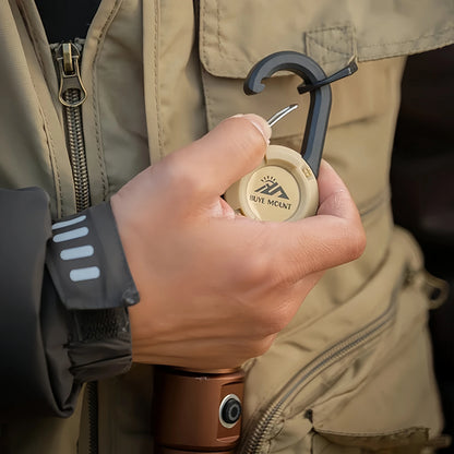 Portable Retractable Keychain with Steel Wire Rope,Outdoor Tactical Anti-Loss Buckle for Camping Gear & EDC Accessories