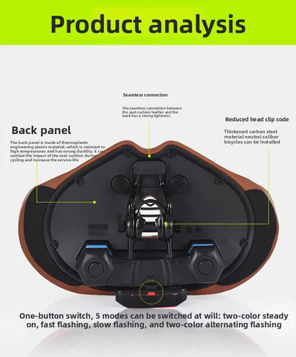 Noseless Bike Seat Cushion for Men Women Extra Padding Comfort Wide Bicycle Seat Oversized Comfortable Saddle for Peloton Bikes