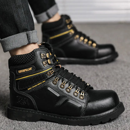Hot Selling Men's And Women's Motorcycle Boots, Genuine Leather Couple's Workwear Boots, Outdoor Hiking Boots, Hiking Boot, Cyc