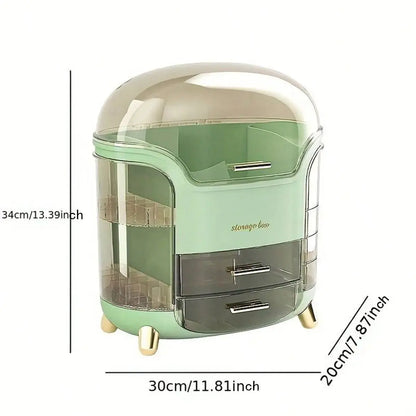 Cosmetic storage mask desktop organizer makeup box dustproof large capacity multifunctional household cosmetic storage box