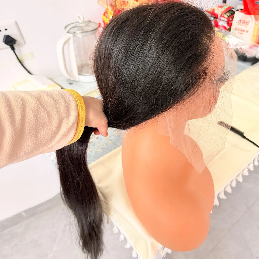 Vietnamese Raw 13X4 Lace Front Wigs For Black Women Remy 30 40 Inch Pre Plucked Bone Straight Human Hair Wigs 13X6 Hd Lace Frontal Wigs