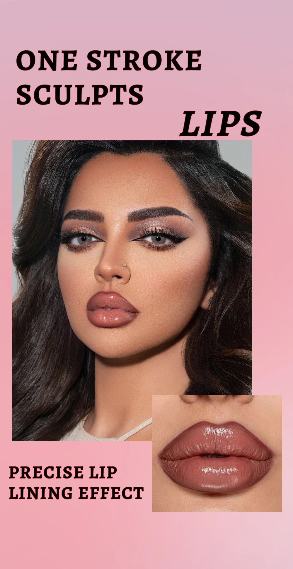 QIBEST Matte Liquid Lipliner Pencil Waterproof Plumping Stain Lipstick Natural Lip Liner Outline Lips Contour Pen Cosmetics