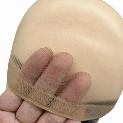 2/10/20Pieces Ultra-Thin HD Sheer Invisible Stocking Wig Caps for Women Bald Cap Lace Front Wig Accessories