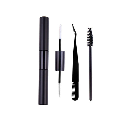Double-Ended Eyelash Glue Adhesive and Sealing Suitable for DIY Group Eyelashes Eyelash Glue Eyelash Curler Brush Kit Makeup