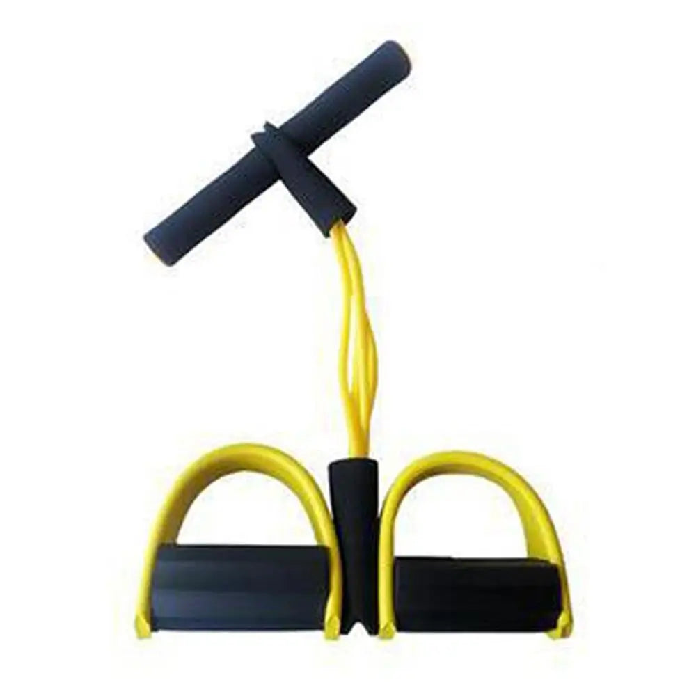Fitness Resistance Bands-4 Tube Pedal Ankle Puller - Sit Up Leg Stretch Rope Exercise Bands , Stretching Workout Fitness Bands