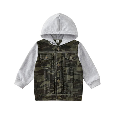 2023 Children Jackets Coat Autumn Winter Boy Suit Girl Clothes Baby Denim Hooded Outwear Outfits Toddler Kids Clothing