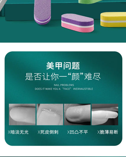 5pcs Mini Nails Sponge File Buffer Block Double Color Buffing Sanding File Pedicure Manicure Tool Gel Suplies Accessories Uñas
