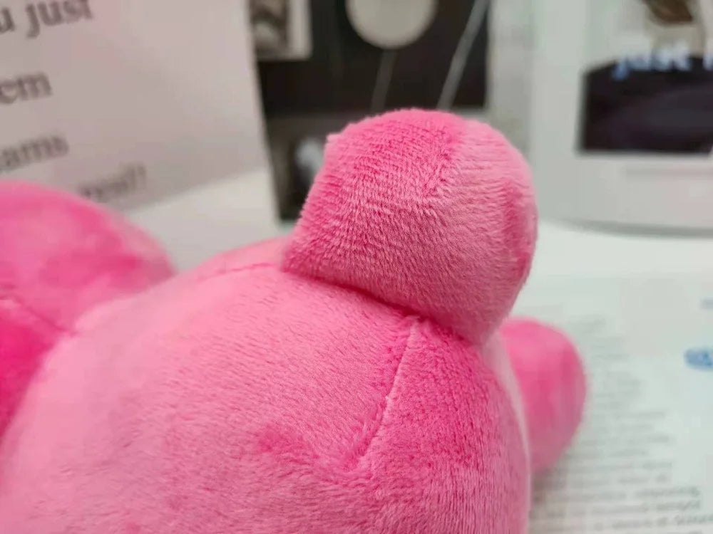 24cm Gloomy Bear Plush Toy Bloodthirsty Pink Bear Plushie Doll Animal Teddy Stuffed Toy Pillow for Kids Birthday Christmas Gift