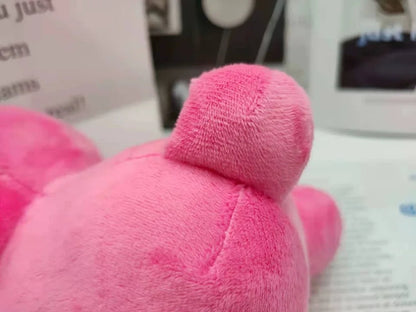 24cm Gloomy Bear Plush Toy Bloodthirsty Pink Bear Plushie Doll Animal Teddy Stuffed Toy Pillow for Kids Birthday Christmas Gift