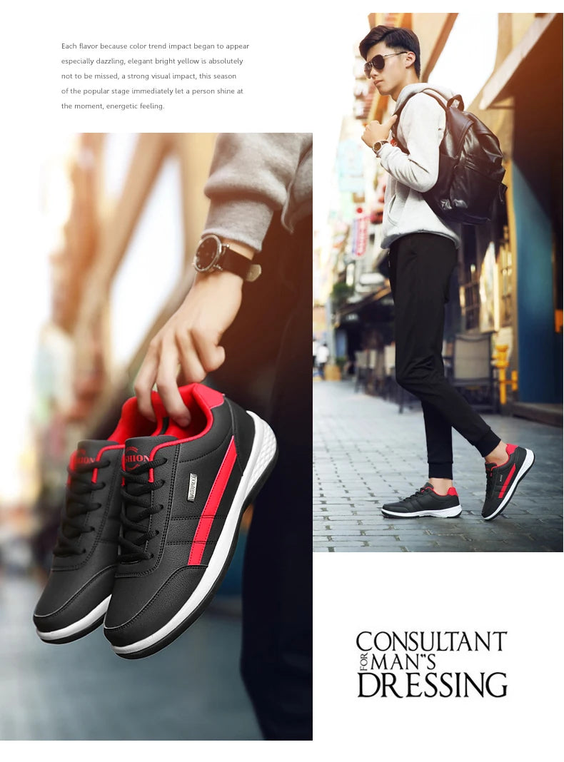 Men's fashionable casual shoes🥾,
Outdoor PU leather trend, 🙌
🍃light casual shoes and 🍃
☁️comfortable with laces, ☁️
Outdoor sports shoes🤾