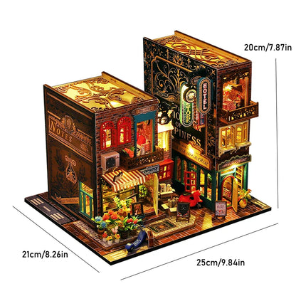 Wooden Miniature Doll House Kit 3D Puzzle Assembly Building Model Toy Home Bedroom Decoration With Furniture Adult New Year Gift