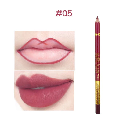 1PC Waterproof Matte Lip Line Pen For Lips Eyeliner Blush Makeup Longlasting Tattoo Lipstick Sketch Dye Tint Liner Pencil