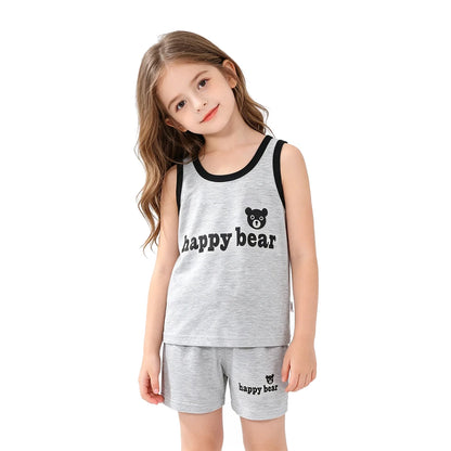 Fashion Kids Clothes Boys Girls Sets Top Shorts 2PCS 100% Cotton Soft Summer Children Baby Cloths T-shirt Shorts Toddler Suit