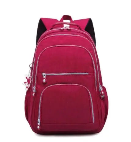 Mochila Feminina School Backpack for Teenage Girl 2025 Travel Back Packs Bag Women Nylon Waterproof Laptop Bagpack