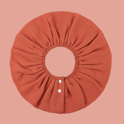 INSULAR 4 Layer Gauze Baby Bibs 100% Cotton Floral Burp Cloths Newborn Skin-friendly Absorbent Infant Towel Breathable 0-1Y